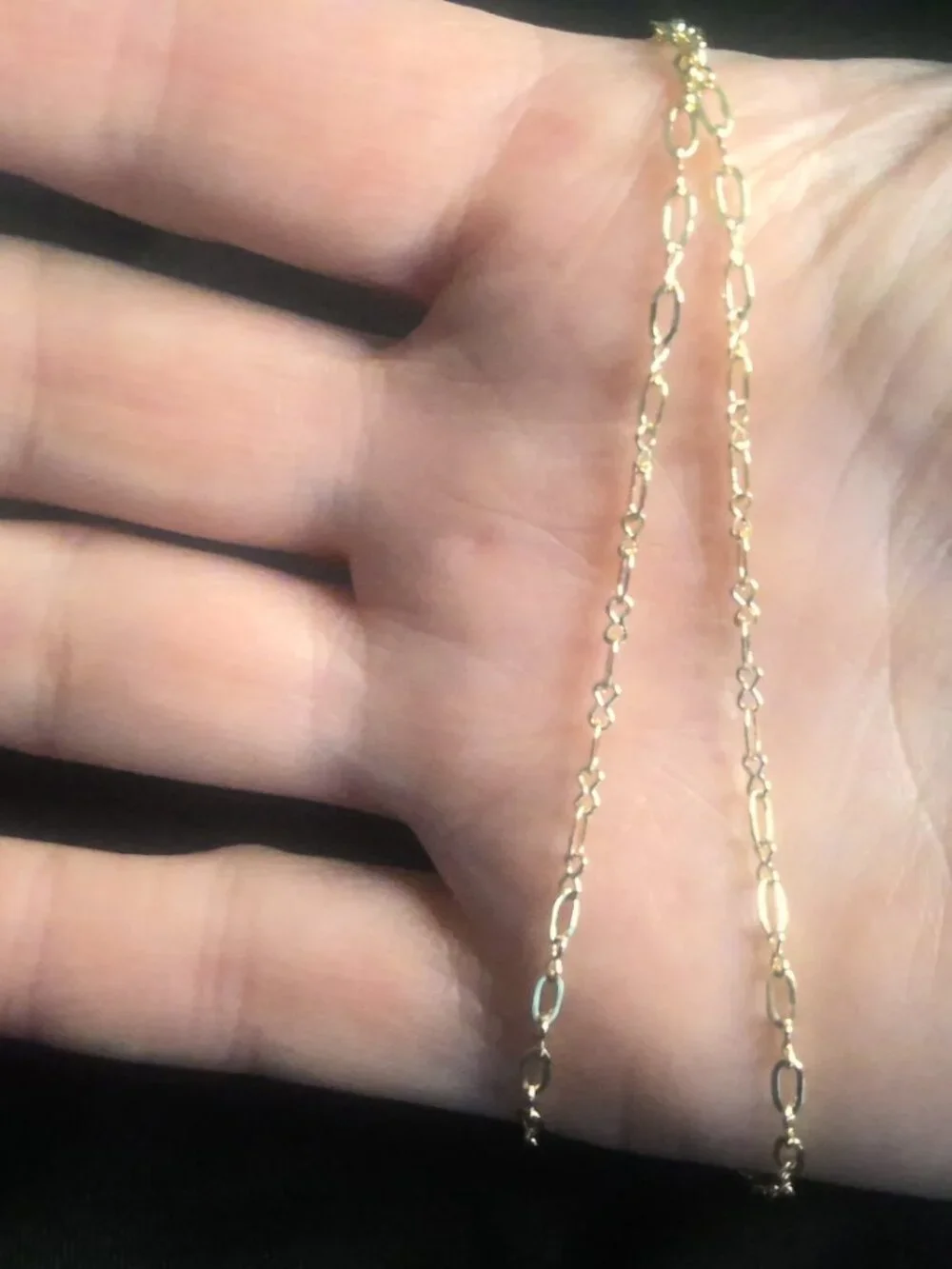 ✨2 for $30 NWOT 18K Gold layered/bonded 2mm Infinity Cuban Link Chain 16